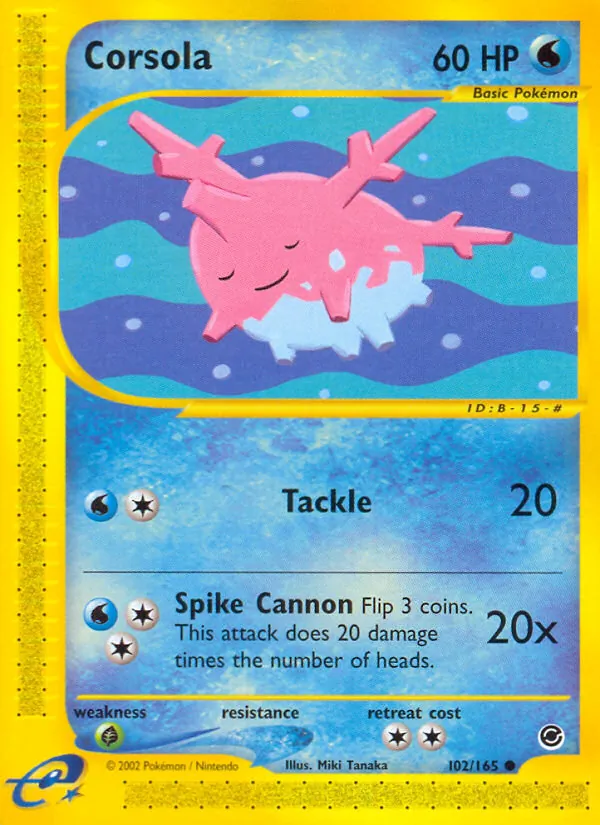 Corsola — Expedition Base Set #102 (Pokémon TCG card)