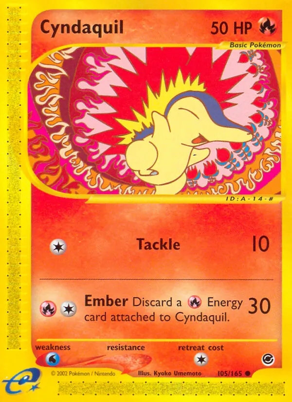 Cyndaquil — Expedition Base Set #105 (Pokémon TCG card)
