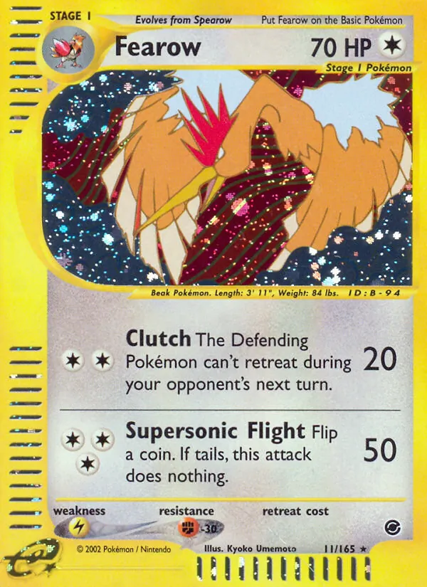 Fearow — Expedition Base Set #11 (Pokémon TCG card)