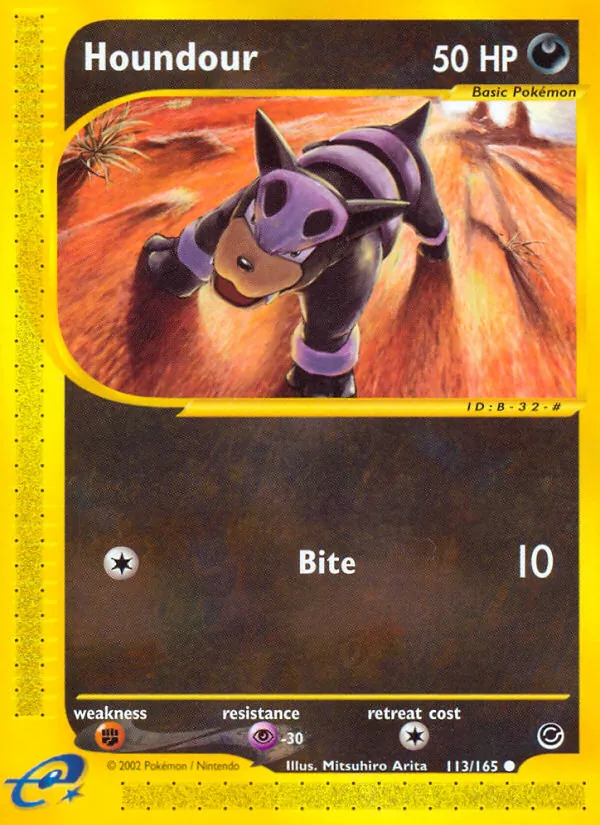 Houndour — Expedition Base Set #113 (Pokémon TCG card)