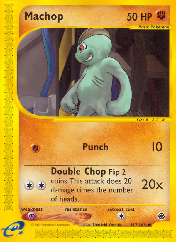 Machop — Expedition Base Set #117 (Pokémon TCG card)