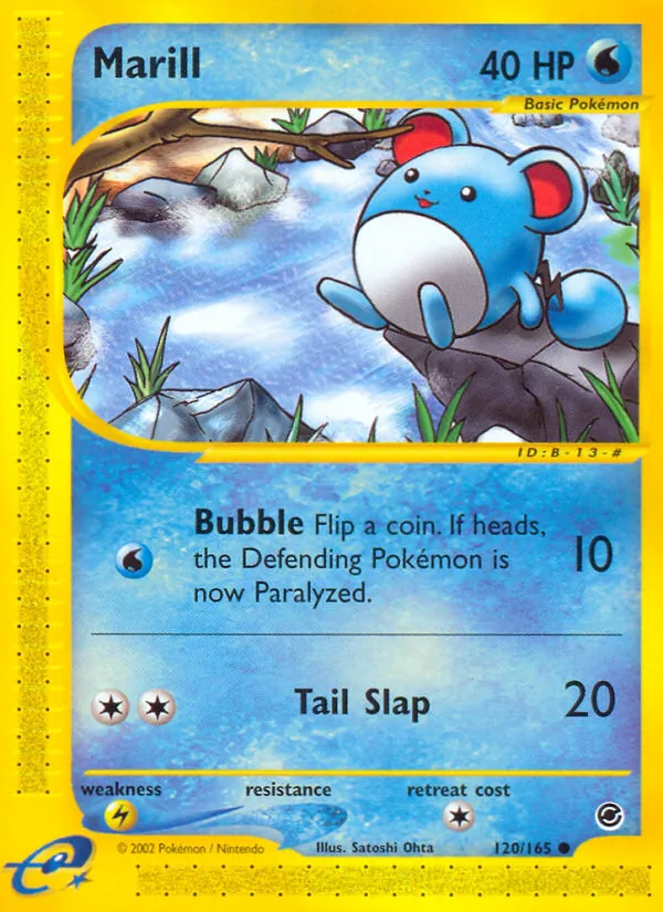 Marill — Expedition Base Set #120 (Pokémon TCG card)