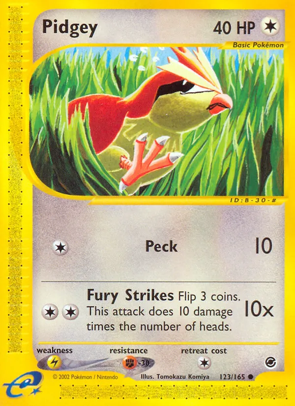 Pidgey — Expedition Base Set #123 (Pokémon TCG card)