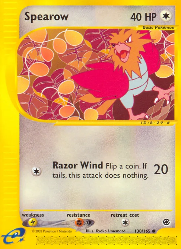Spearow — Expedition Base Set #130 (Pokémon TCG card)