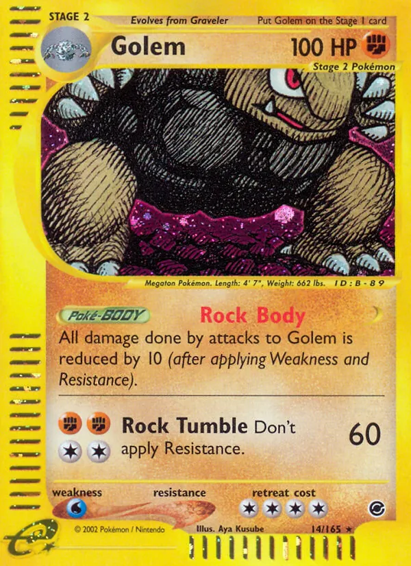 Golem — Expedition Base Set #14 (Pokémon TCG card)