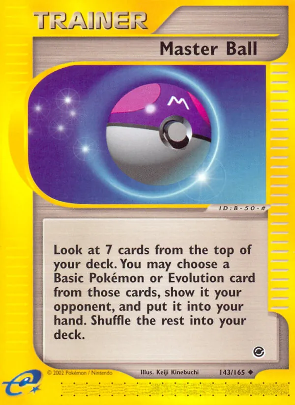 Master Ball — Expedition Base Set #143 (Pokémon TCG card)