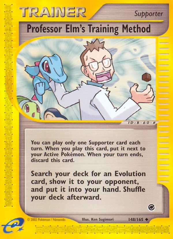 Professor Elm's Training Method — Expedition Base Set #148 (Pokémon TCG card)