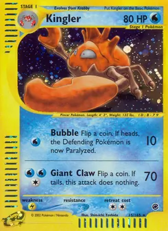 Kingler (Expedition Base Set #15)