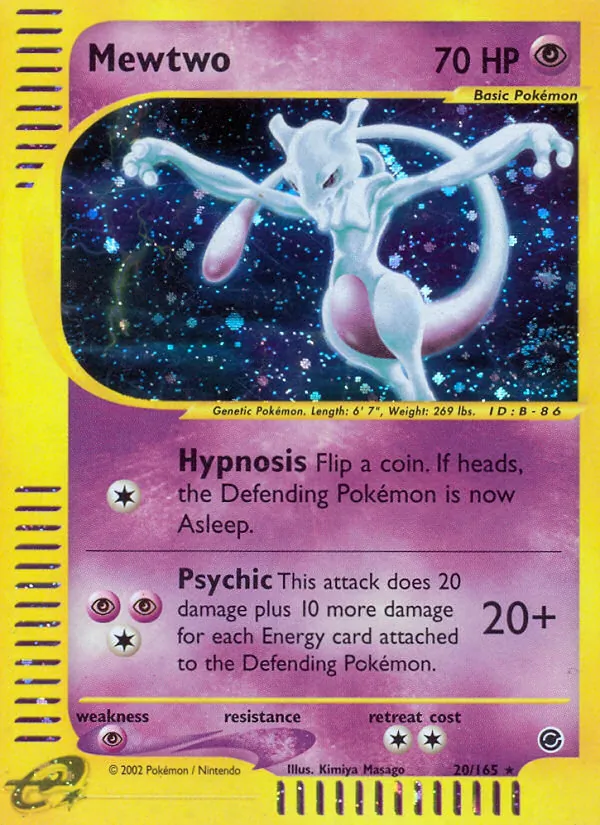 Mewtwo — Expedition Base Set #20 (Pokémon TCG card)