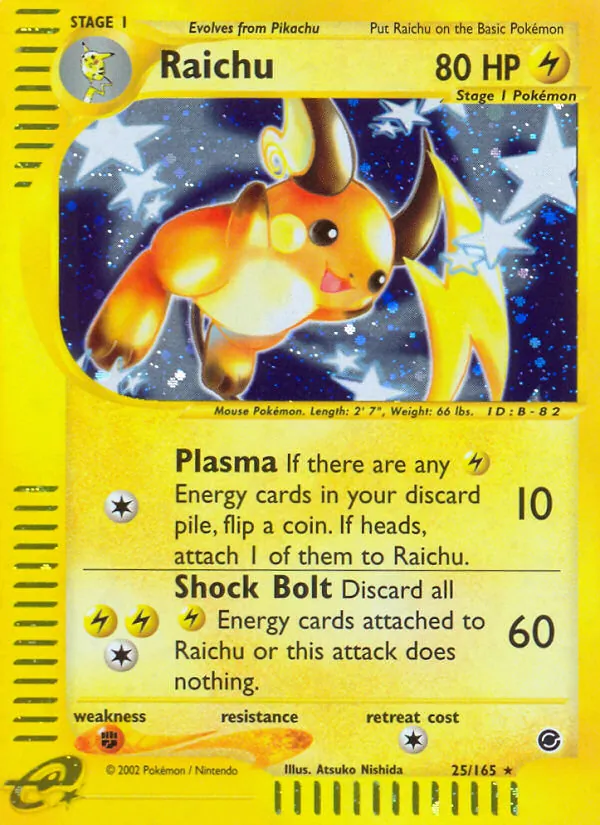 Raichu — Expedition Base Set #25 (Pokémon TCG card)