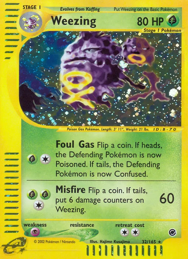 Weezing — Expedition Base Set #32 (Pokémon TCG card)