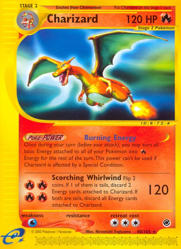 Charizard — Expedition Base Set #40 (Pokémon TCG card)