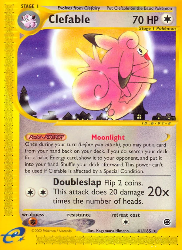 Clefable — Expedition Base Set #41 (Pokémon TCG card)