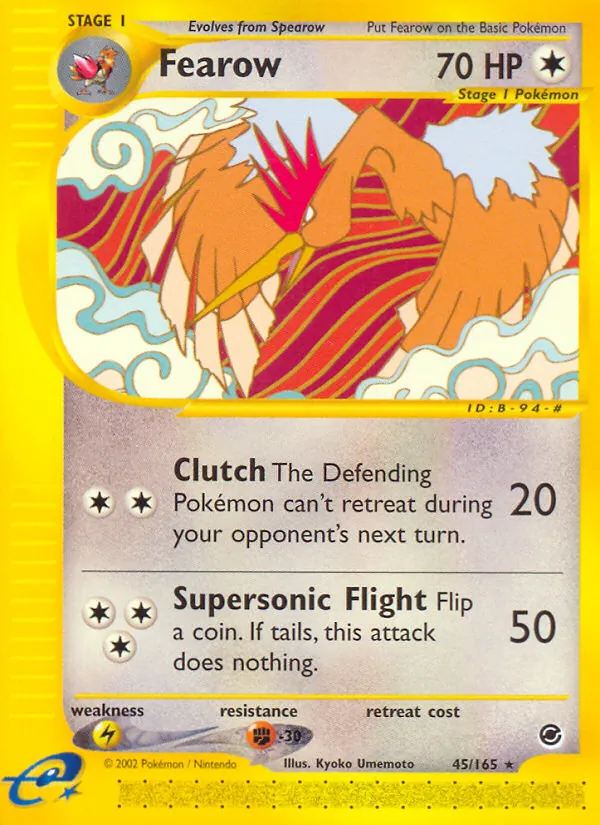 Fearow — Expedition Base Set #45 (Pokémon TCG card)