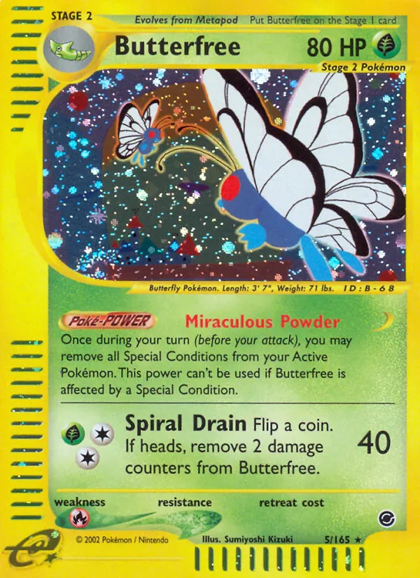 Butterfree — Expedition Base Set #5 (Pokémon TCG card)