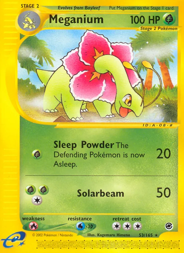 Meganium — Expedition Base Set #53 (Pokémon TCG card)