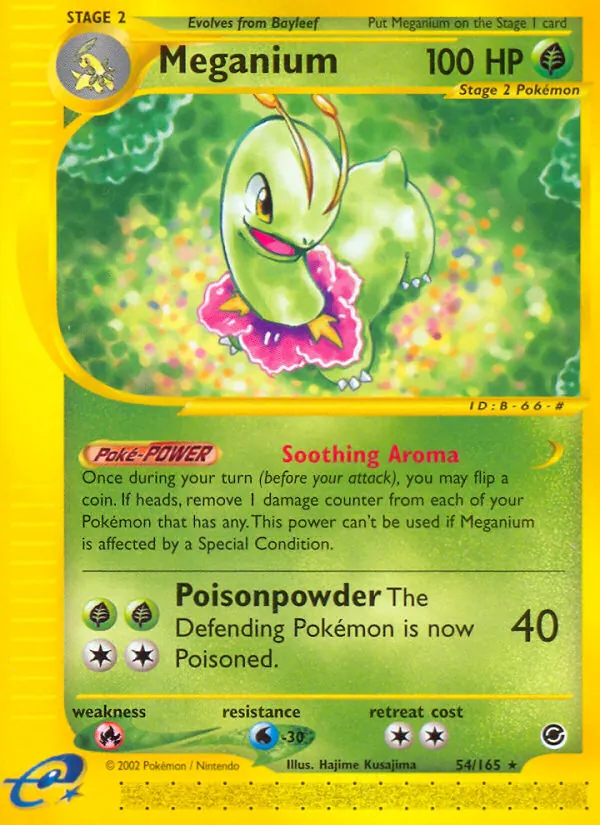 Meganium — Expedition Base Set #54 (Pokémon TCG card)