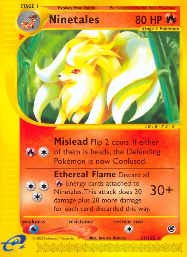 Ninetales — Expedition Base Set #57 (Pokémon TCG card)