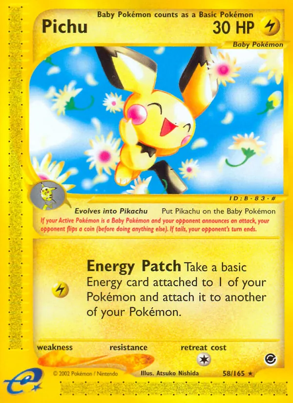 Pichu — Expedition Base Set #58 (Pokémon TCG card)