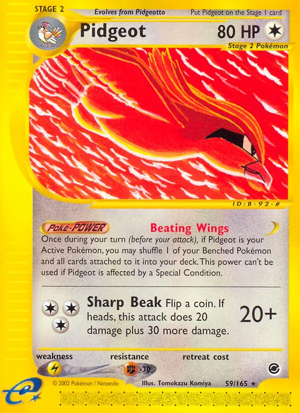 Pidgeot — Expedition Base Set #59 (Pokémon TCG card)