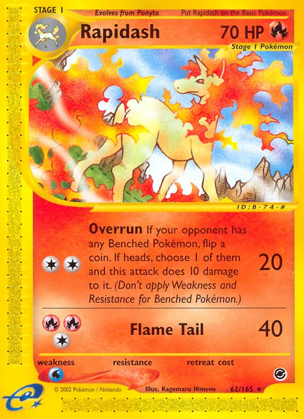 Rapidash — Expedition Base Set #62 (Pokémon TCG card)