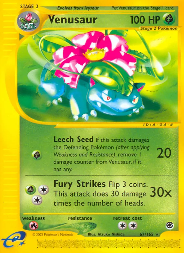 Venusaur — Expedition Base Set #67 (Pokémon TCG card)