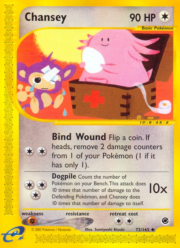 Chansey — Expedition Base Set #72 (Pokémon TCG card)