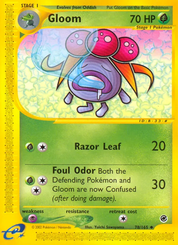 Gloom — Expedition Base Set #78 (Pokémon TCG card)
