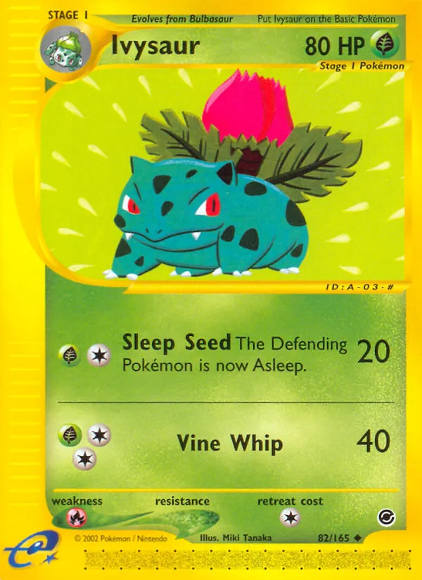 Ivysaur — Expedition Base Set #82 (Pokémon TCG card)
