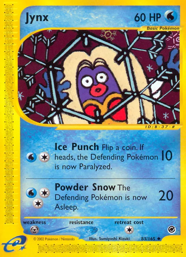 Jynx — Expedition Base Set #83 (Pokémon TCG card)