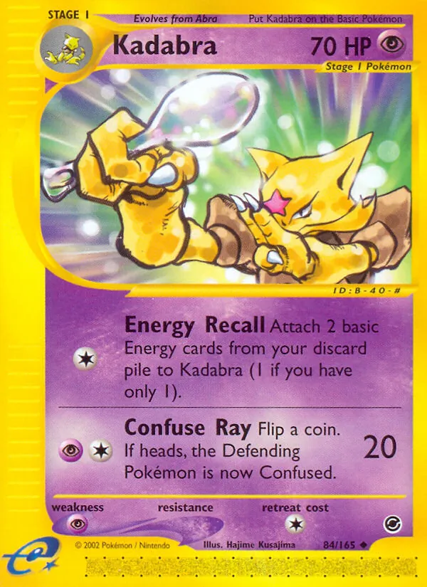Kadabra — Expedition Base Set #84 (Pokémon TCG card)