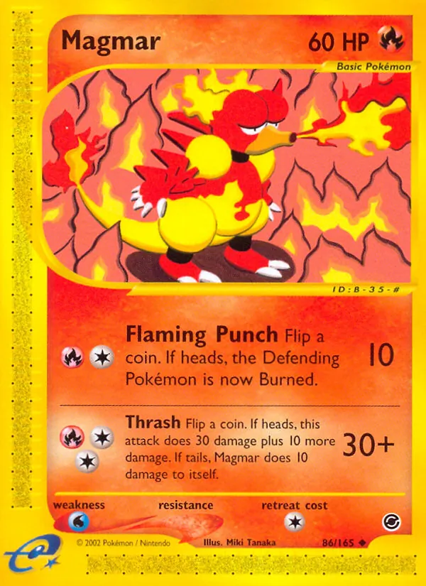 Magmar — Expedition Base Set #86 (Pokémon TCG card)