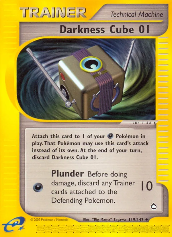 Darkness Cube 01 — Aquapolis #119 (Pokémon TCG card)