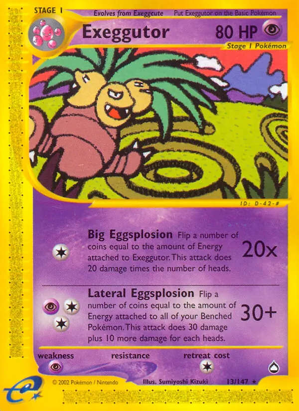 Exeggutor — Aquapolis #13 (Pokémon TCG card)
