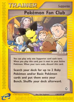 Pokémon Fan Club (Aquapolis #130)