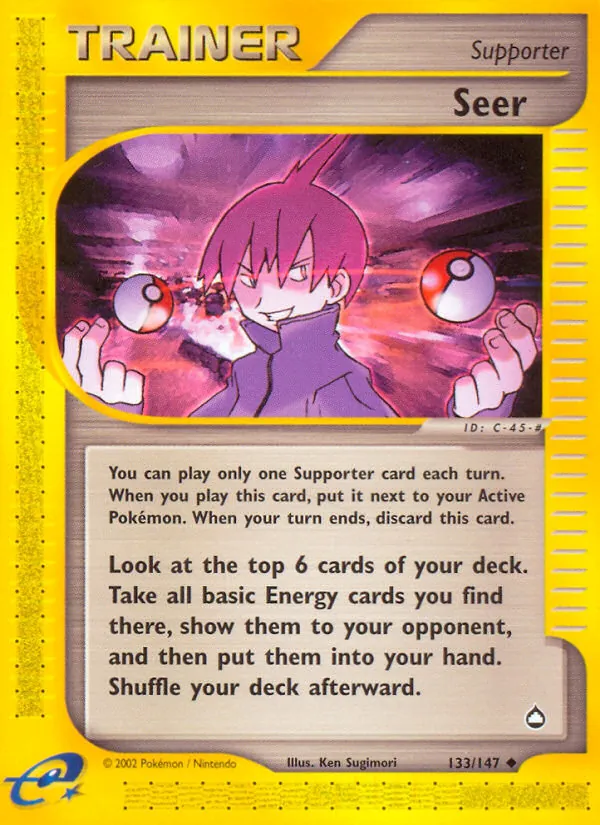 Seer — Aquapolis #133 (Pokémon TCG card)