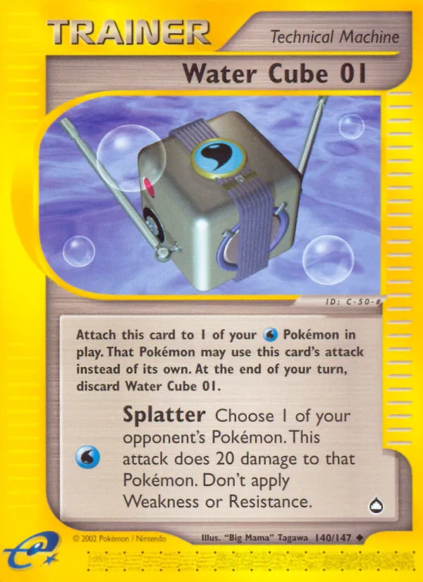 Water Cube 01 — Aquapolis #140 (Pokémon TCG card)