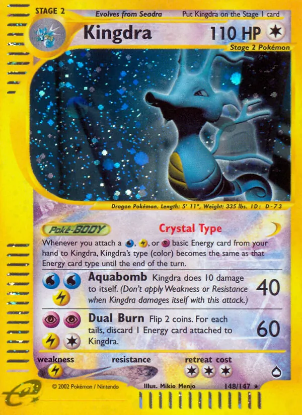 Kingdra — Aquapolis #148 (Pokémon TCG card)