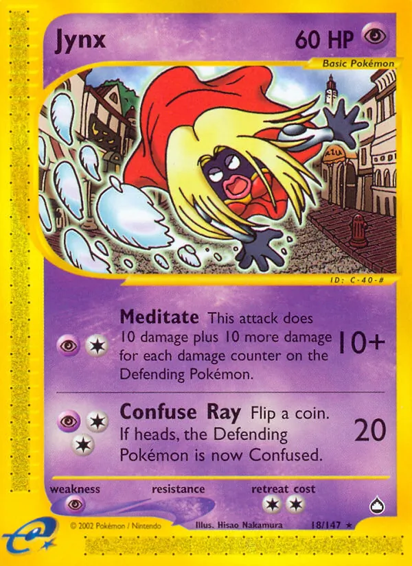 Jynx — Aquapolis #18 (Pokémon TCG card)