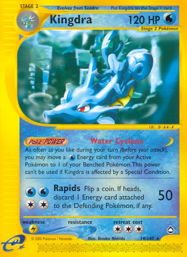Kingdra — Aquapolis #19 (Pokémon TCG card)
