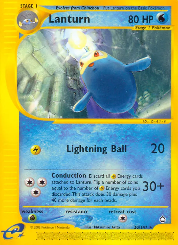 Lanturn — Aquapolis #20 (Pokémon TCG card)
