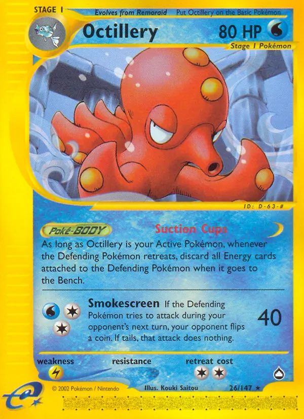 Octillery — Aquapolis #26 (Pokémon TCG card)