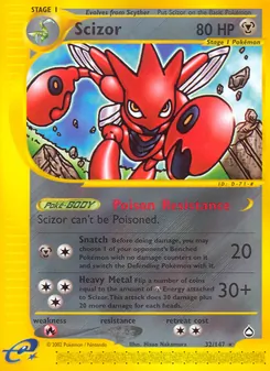 Scizor (Aquapolis #32)
