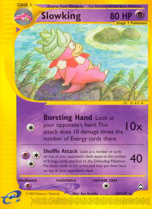 Slowking — Aquapolis #34 (Pokémon TCG card)