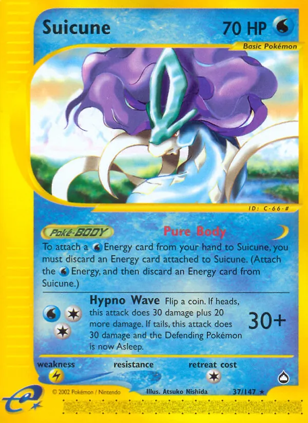Suicune — Aquapolis #37 (Pokémon TCG card)