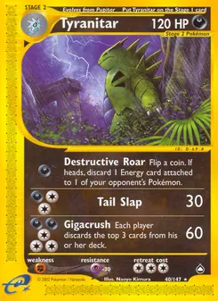 Tyranitar (Aquapolis #40)