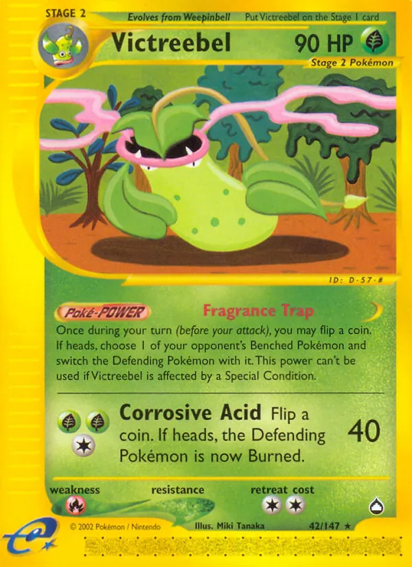 Victreebel — Aquapolis #42 (Pokémon TCG card)