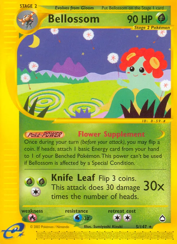 Bellossom — Aquapolis #5 (Pokémon TCG card)