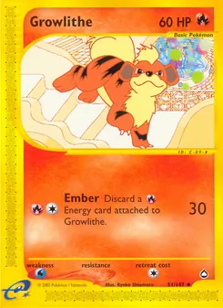 Growlithe (Aquapolis #51)
