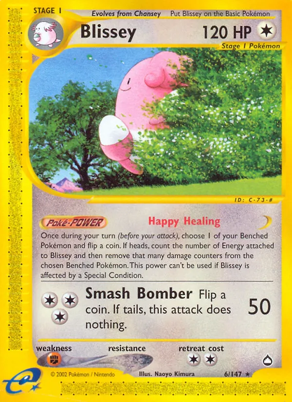 Blissey — Aquapolis #6 (Pokémon TCG card)